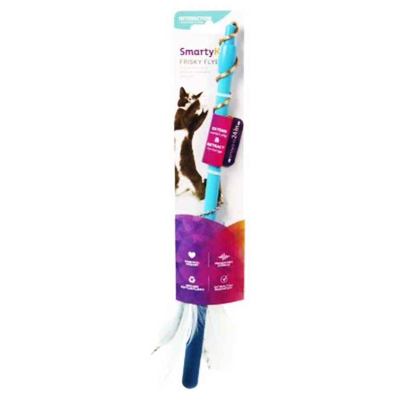 SmartyKat - Frisky Flyer Feather Wand Cat Toy