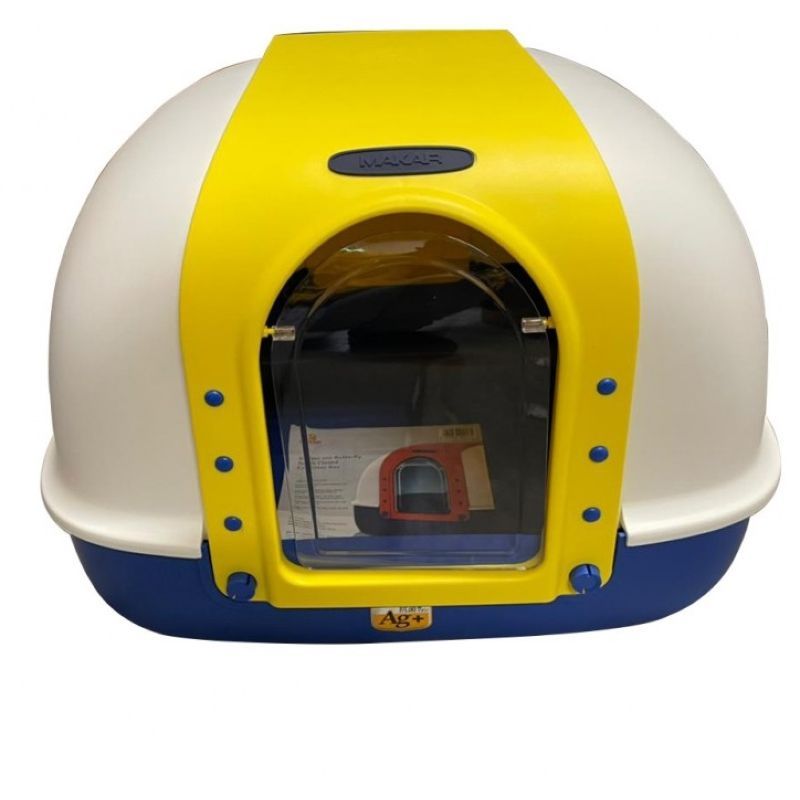 NutraPet - Dragon Inn Closed Cat Litter Box - Yellow
