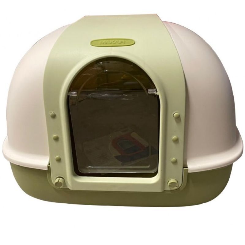 NutraPet - Dragon Inn Closed Cat Litter Box - Green