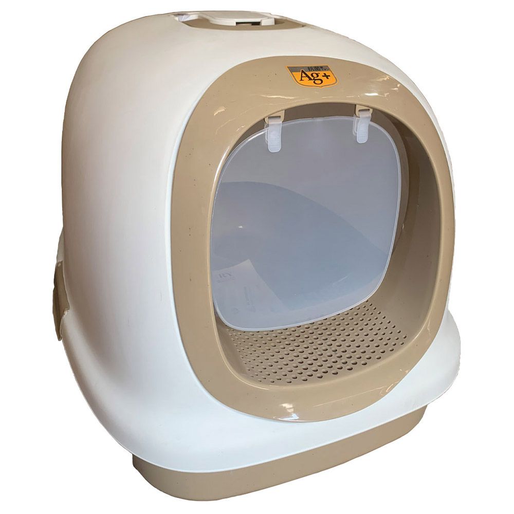 نيوترا بيت - صندوق فضلات القطط الفاخر اكس اكس لارج - بني