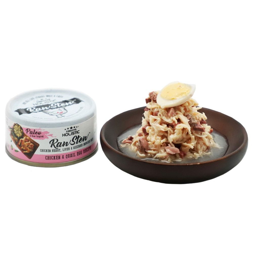 Absolute Holistic - RawStew Chicken & Quail Eggs Recipe 80g