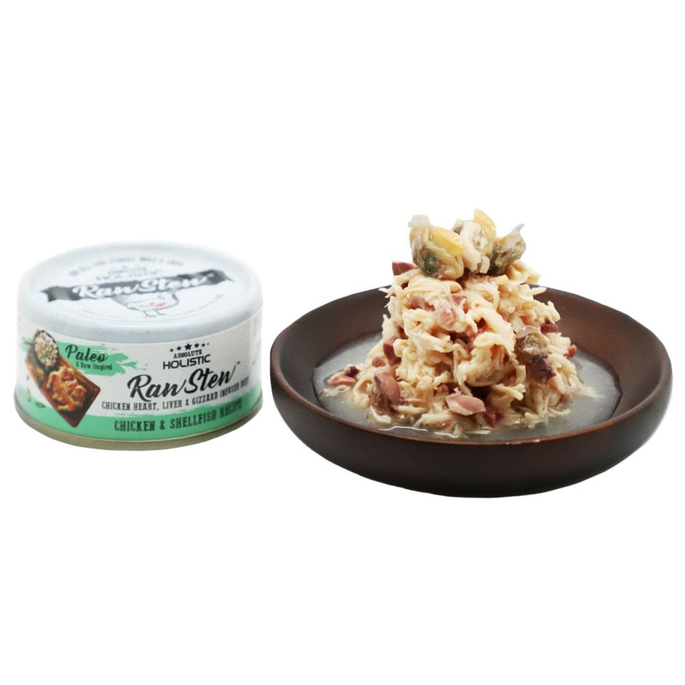 Absolute Holistic - RawStew Chicken & Shell Fish Recipe 80g