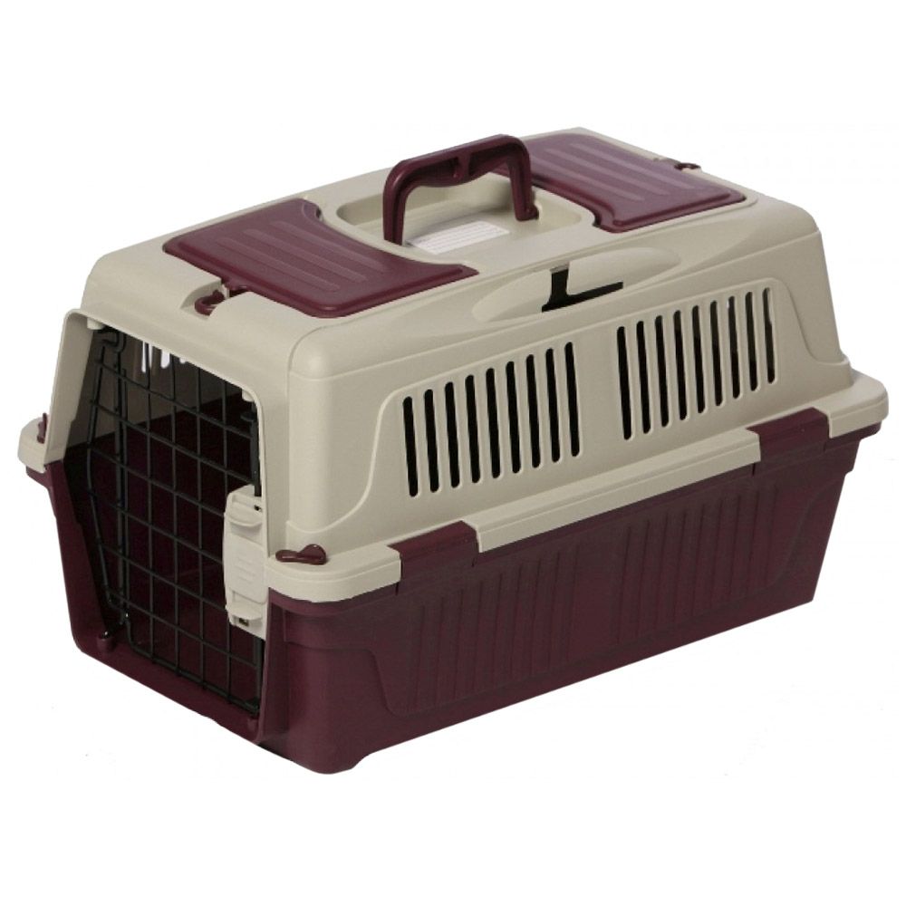 NutraPet - Dog & Cat Carrier Closed Top Dark Red