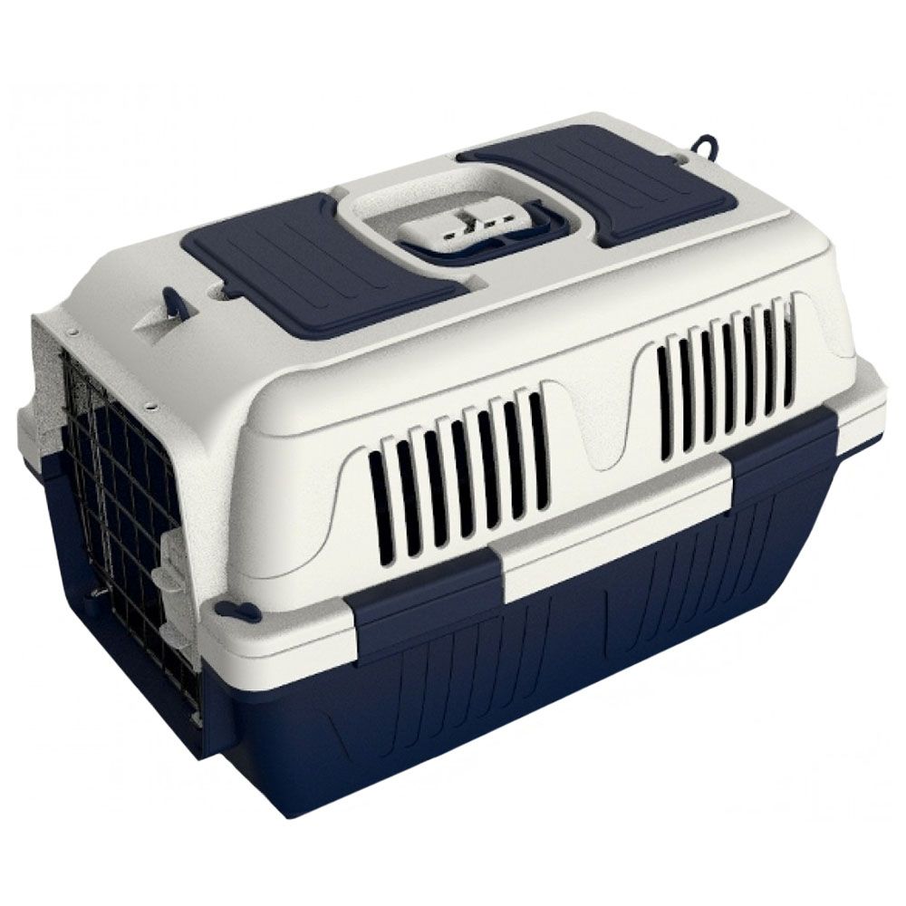NutraPet - Dog & Cat Carrier Box Closed Top Dark Blue