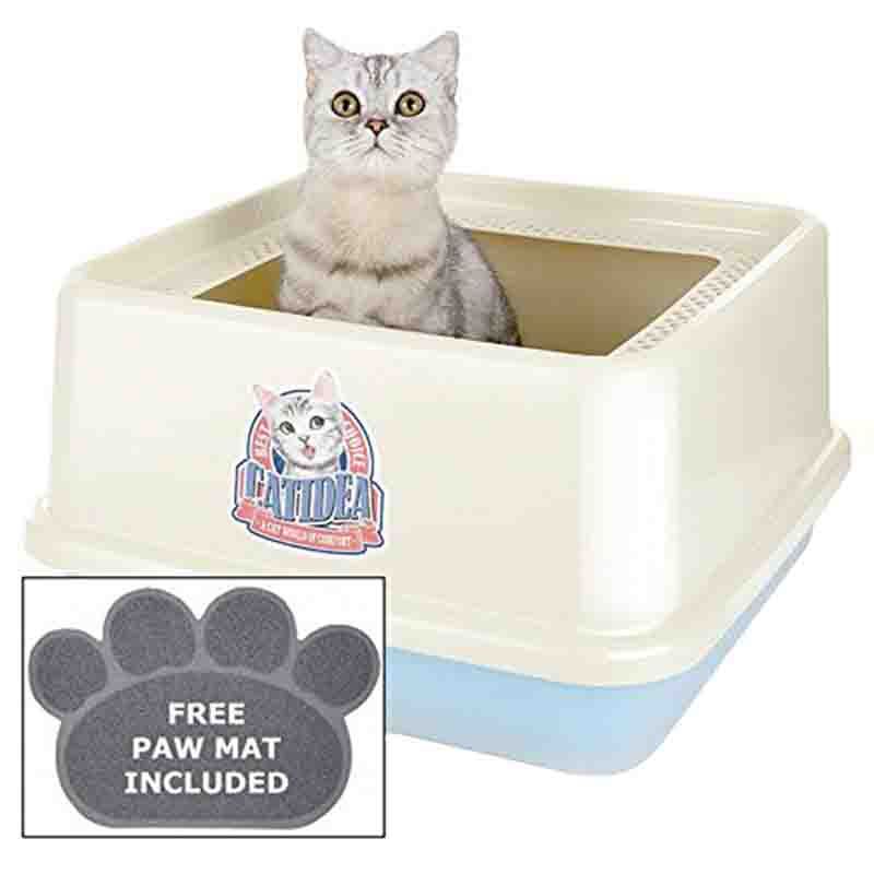 CatIdea - Top Entry Cat Litter Box - Sky Blue