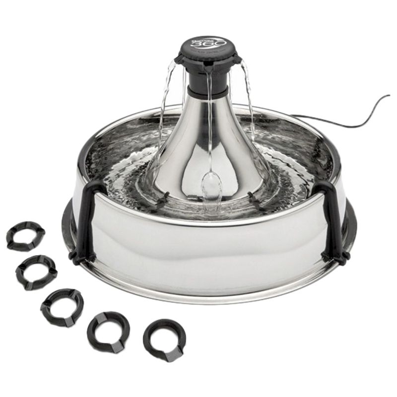 Petsafe - Drink well 360 Fountain Stainless Steel - Silver