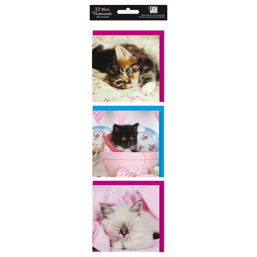 Otter House - Hanging Notecard Pack - Kittens Pack of 12