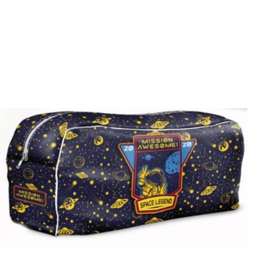 Laughing Lobster - Pencil Case - Space Theme - Blue