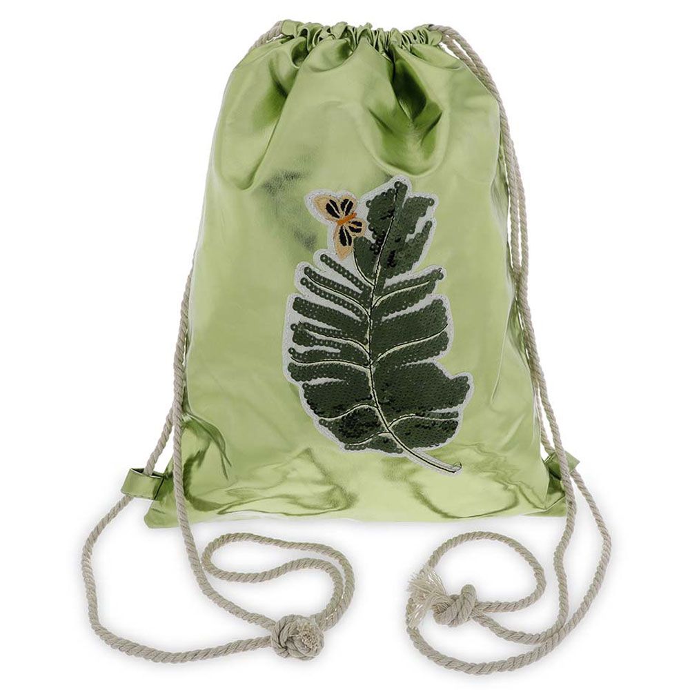 Pinak - Bling Drawstring Bag - Green
