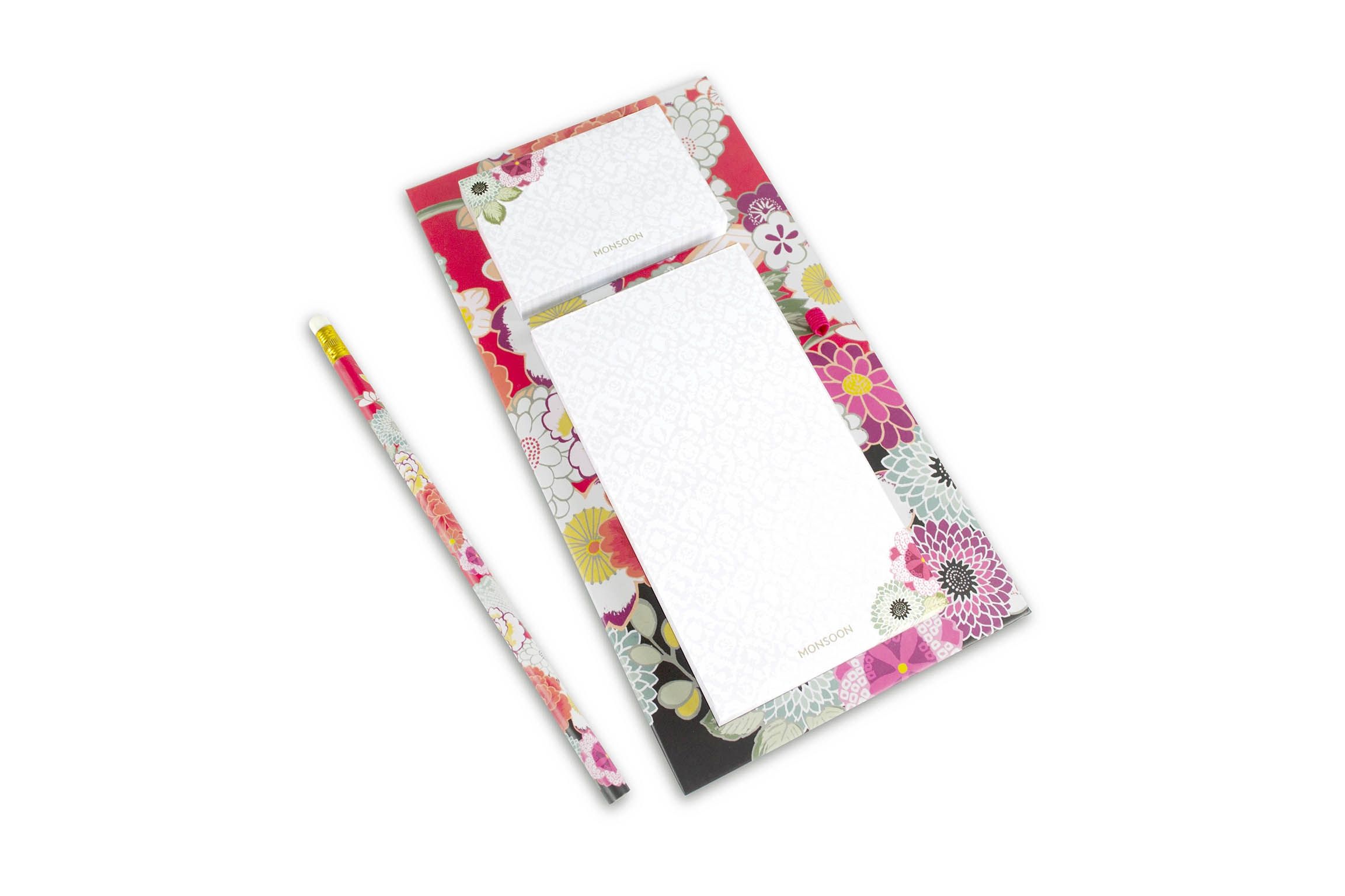 Portico Monsoon Magnetic Shopping Planner With Pencil