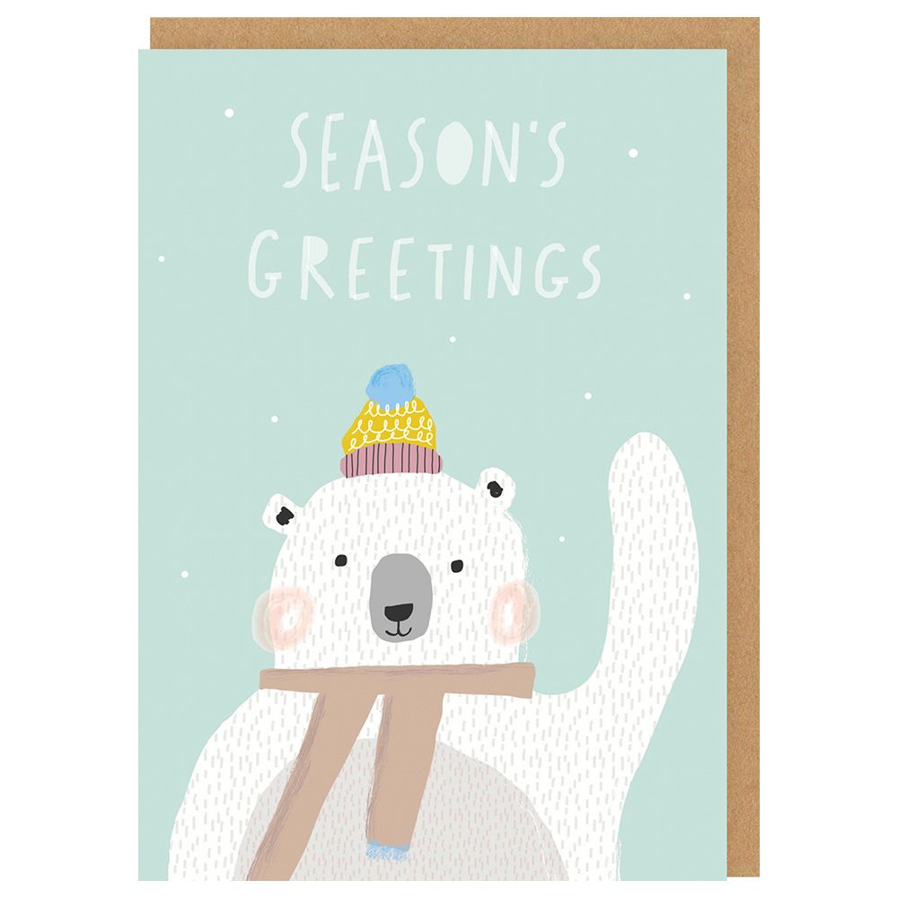 أوه دير - بطاقة تهنئة Seasons Greeting - دب