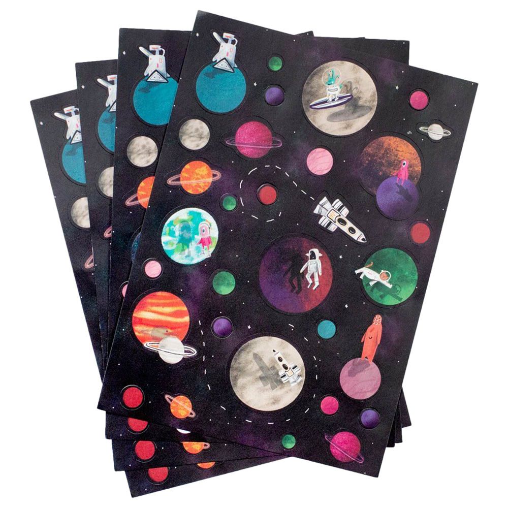Ohh Deer - Cosmic Explorer Sticker Set - Black