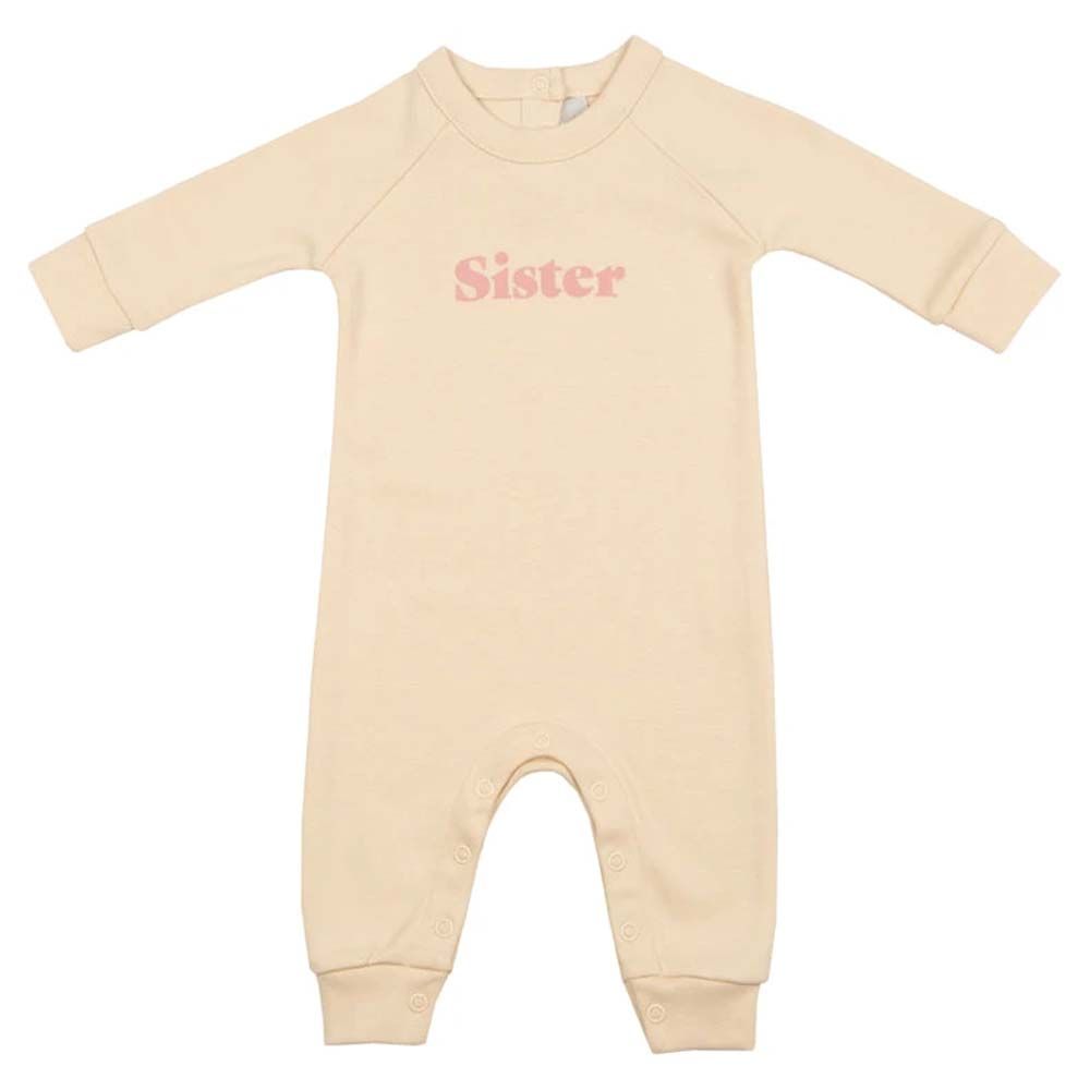Bob & Blossom - Sister Long Sleeve All In One - Peach