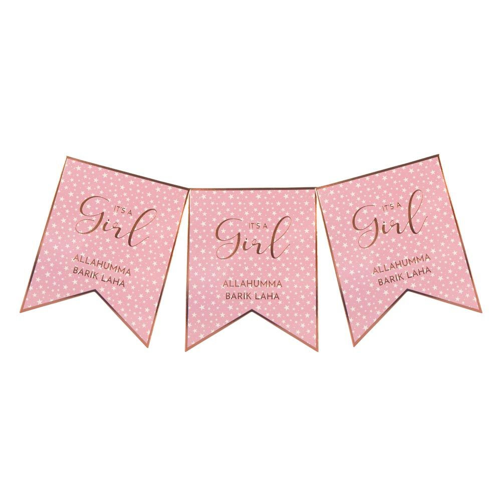 Peacock Supplies - Baby Banner - Girl