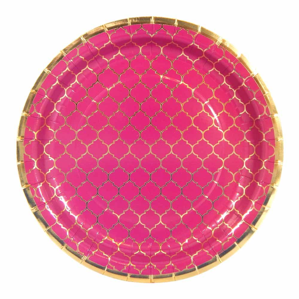 Peacock Supplies - Moroccan Plum Party Plates - 10pcs
