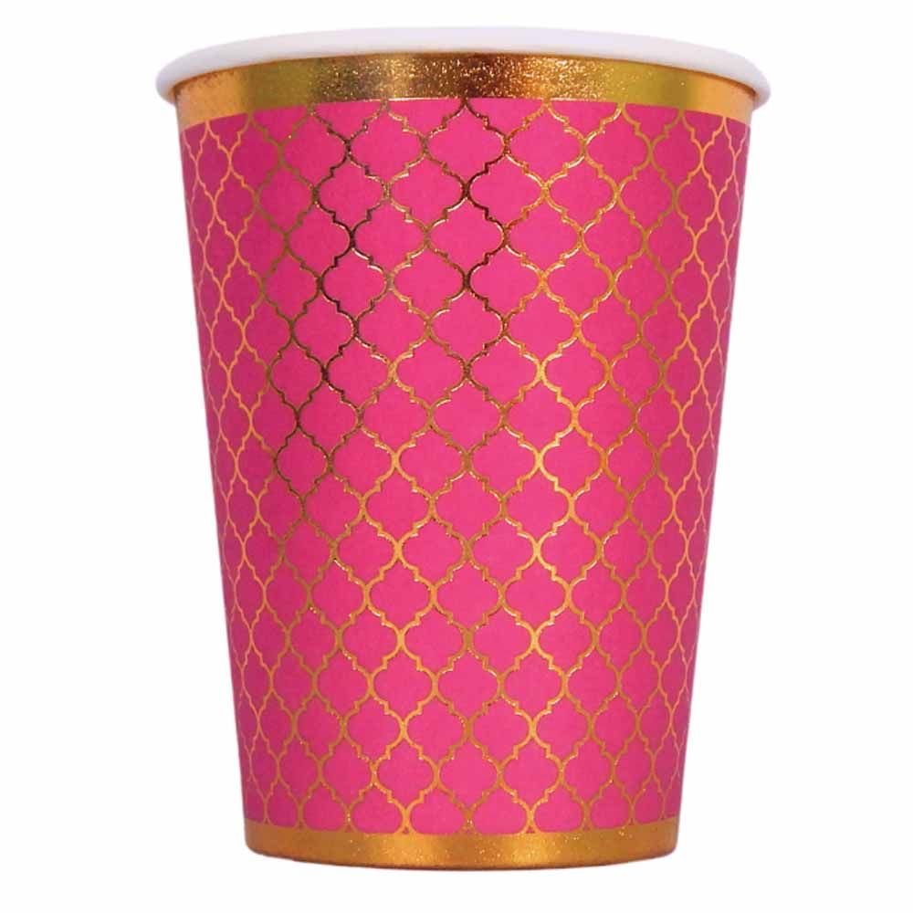 Peacock Supplies - Moroccan Plum Party Cups - 10pcs