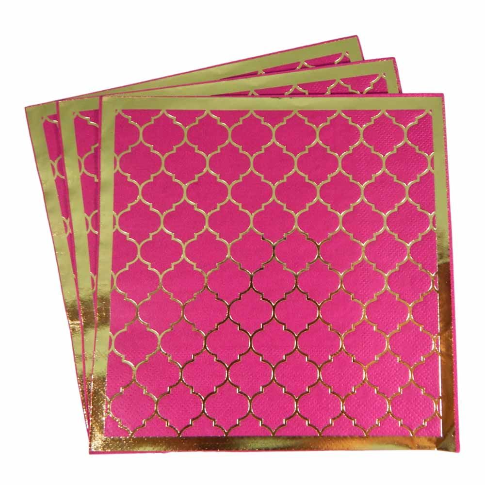 Peacock Supplies - Moroccan Plum Party Napkins - 20pcs