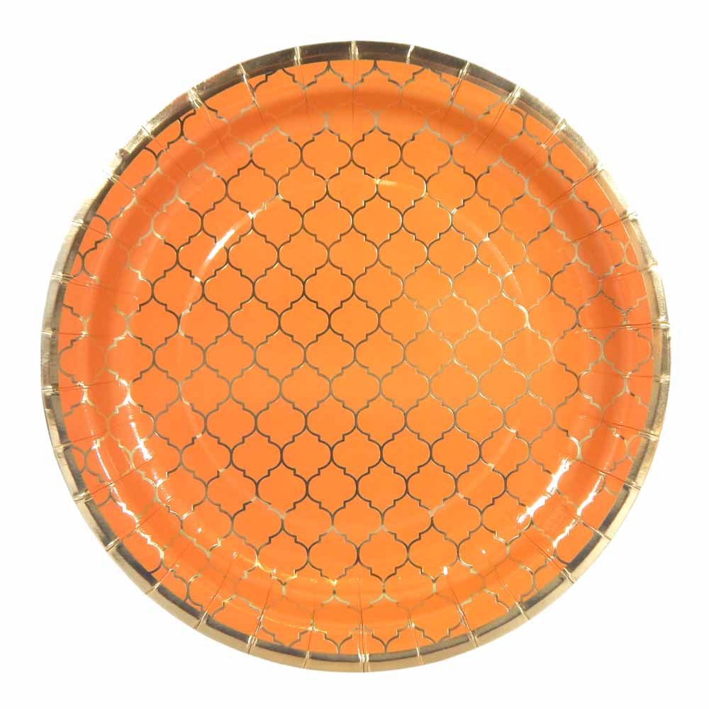 Peacock Supplies - Moroccan Amber Party Plates - 10pcs