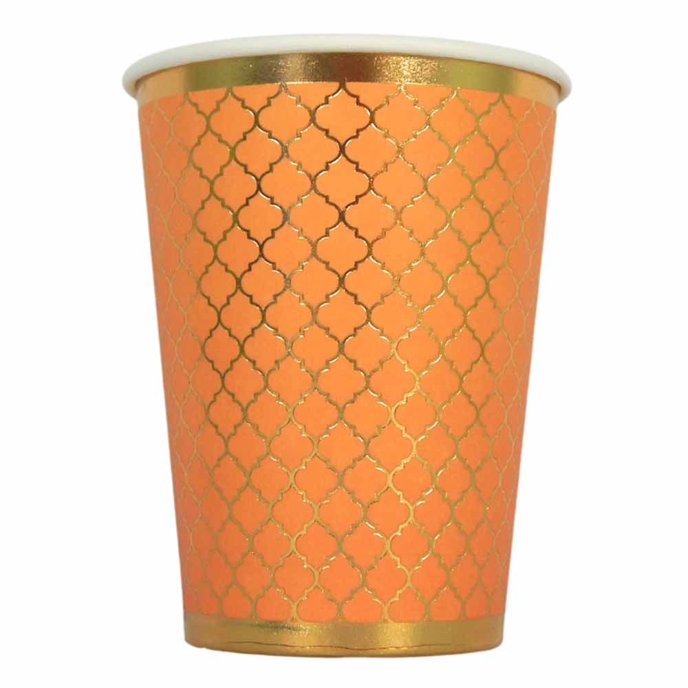 Peacock Supplies - Moroccan Amber Party Cups - 10pcs