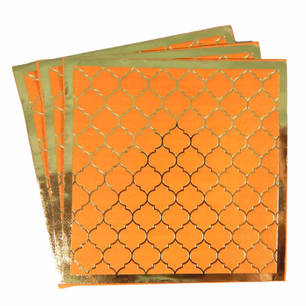 Peacock Supplies - Moroccan Amber Party Napkins - 20pcs
