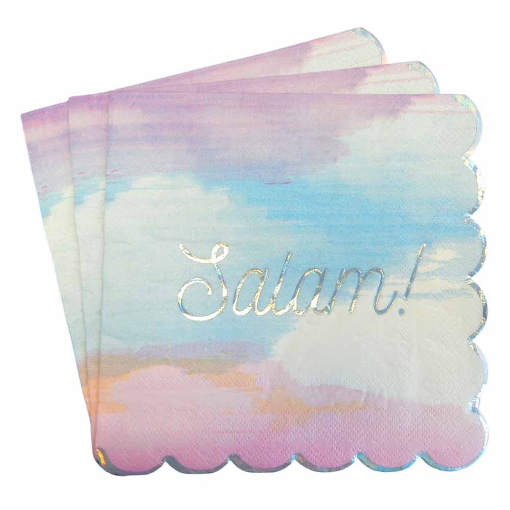 Peacock Supplies - Salam Party Napkins - Pastel - 20pcs