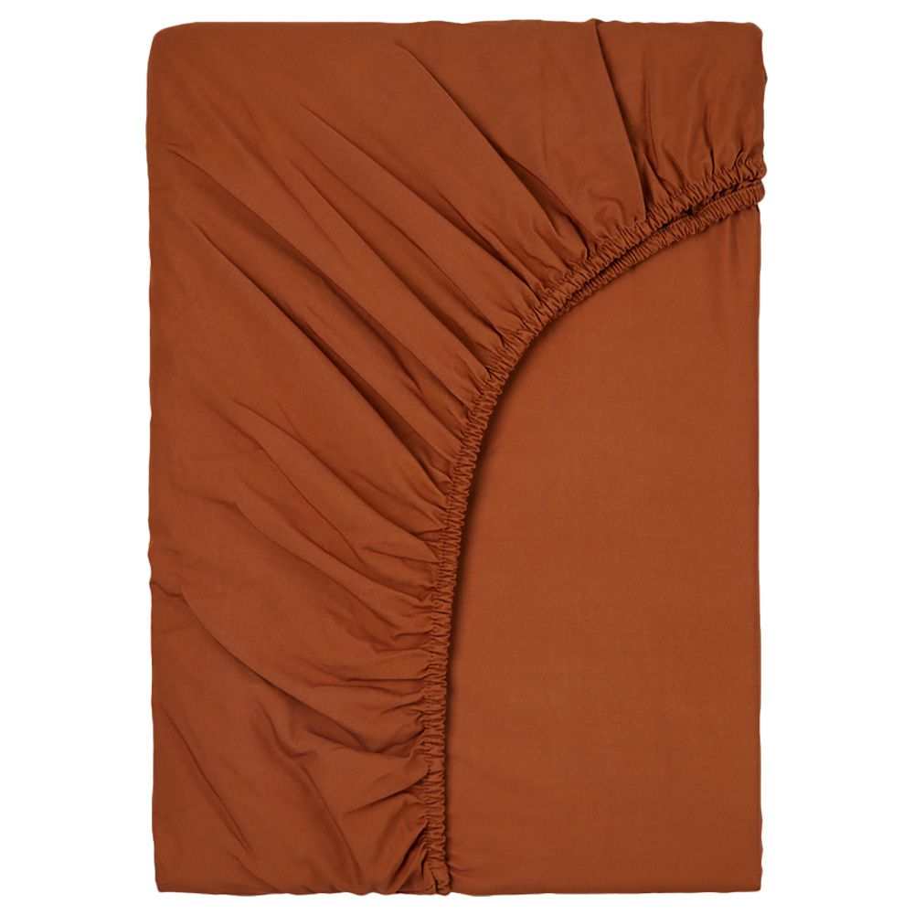 Nuuroo - Arden Baby Sheet 60 x 120cm - Caramel Cafe