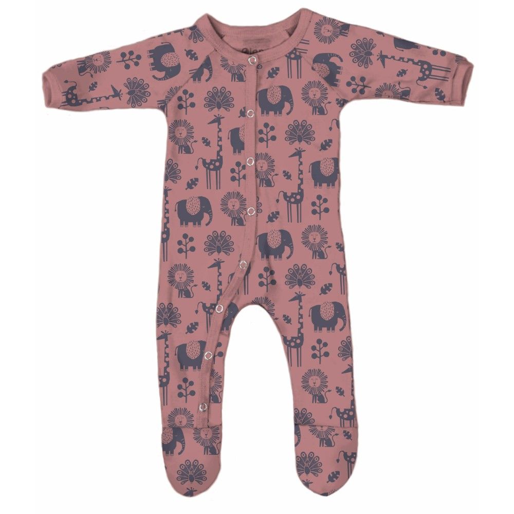 Olen Organic - Piha Footed Pajama - Apricot