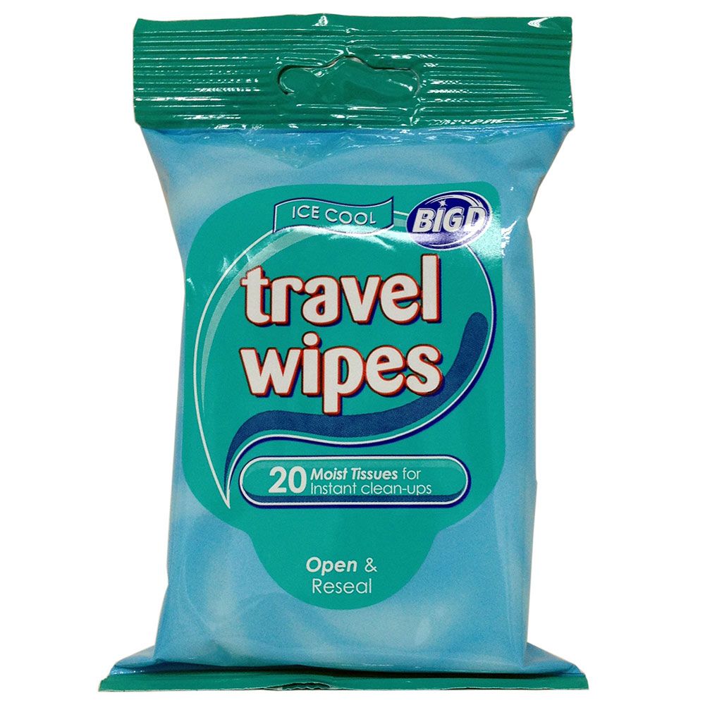 Big D - Travel Wipes Ice Cool 20's