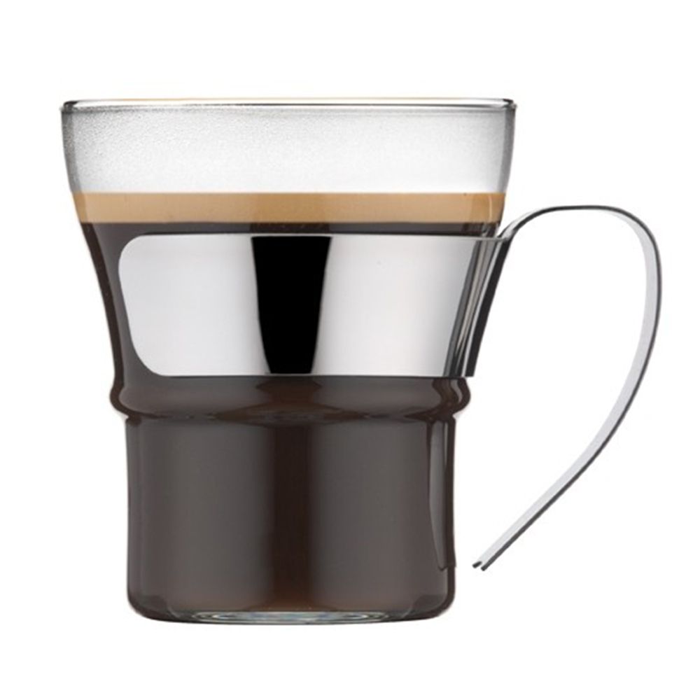 Bodum - Assam Glass with Steel Handle 300ml - Set Of 2