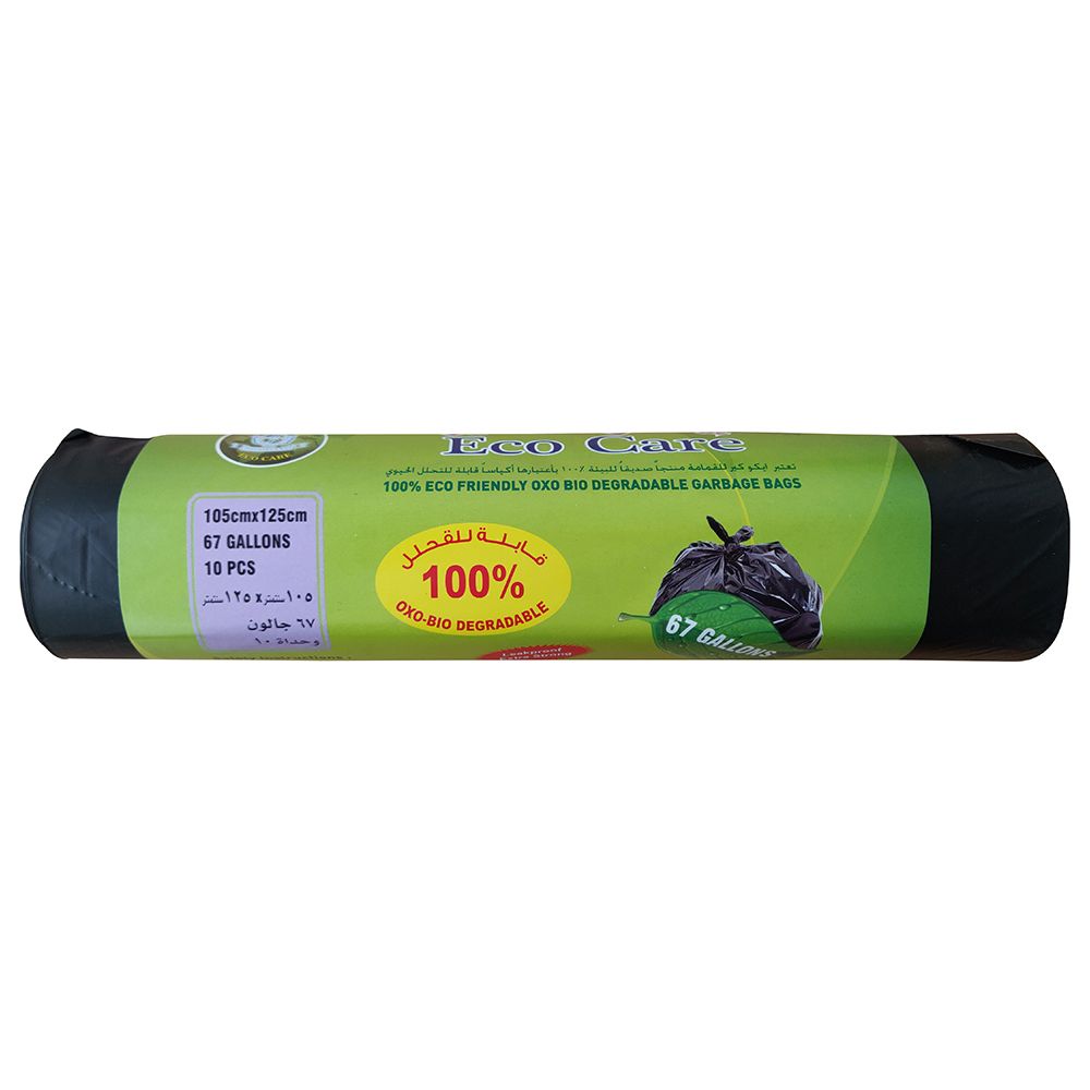 إيكو كير- أكياس قمامة - أسود - عدد 10