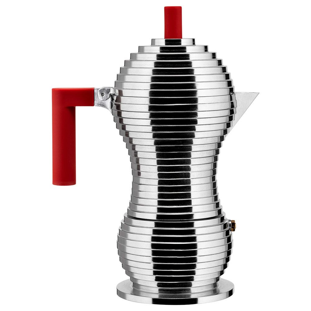 Alessi - Moka Pulcina Induc 6 Cup Red Alessi