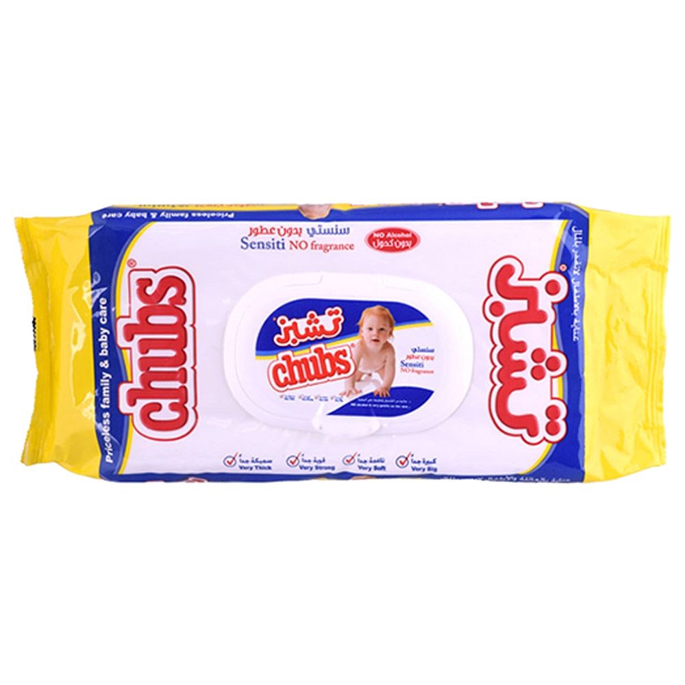Chubs - Baby Sensiti Skincare Wipes - 40pcs