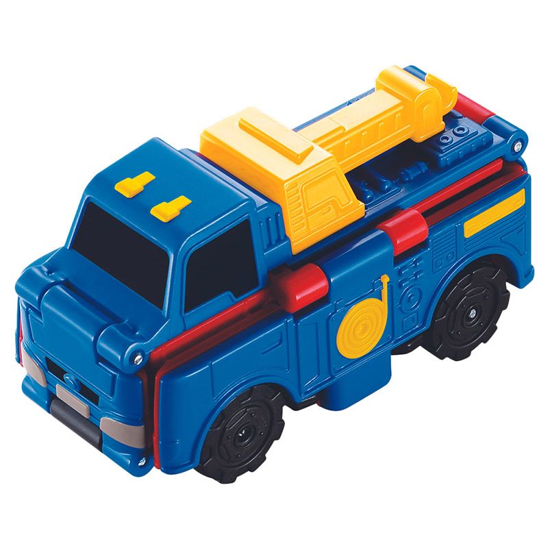 Transracers - 2-In-1 Flip Cars Tow & Dump Truck Construction Vehicle