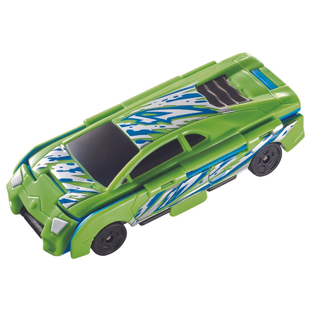 Transracers - Silver & Transformed Sports Car