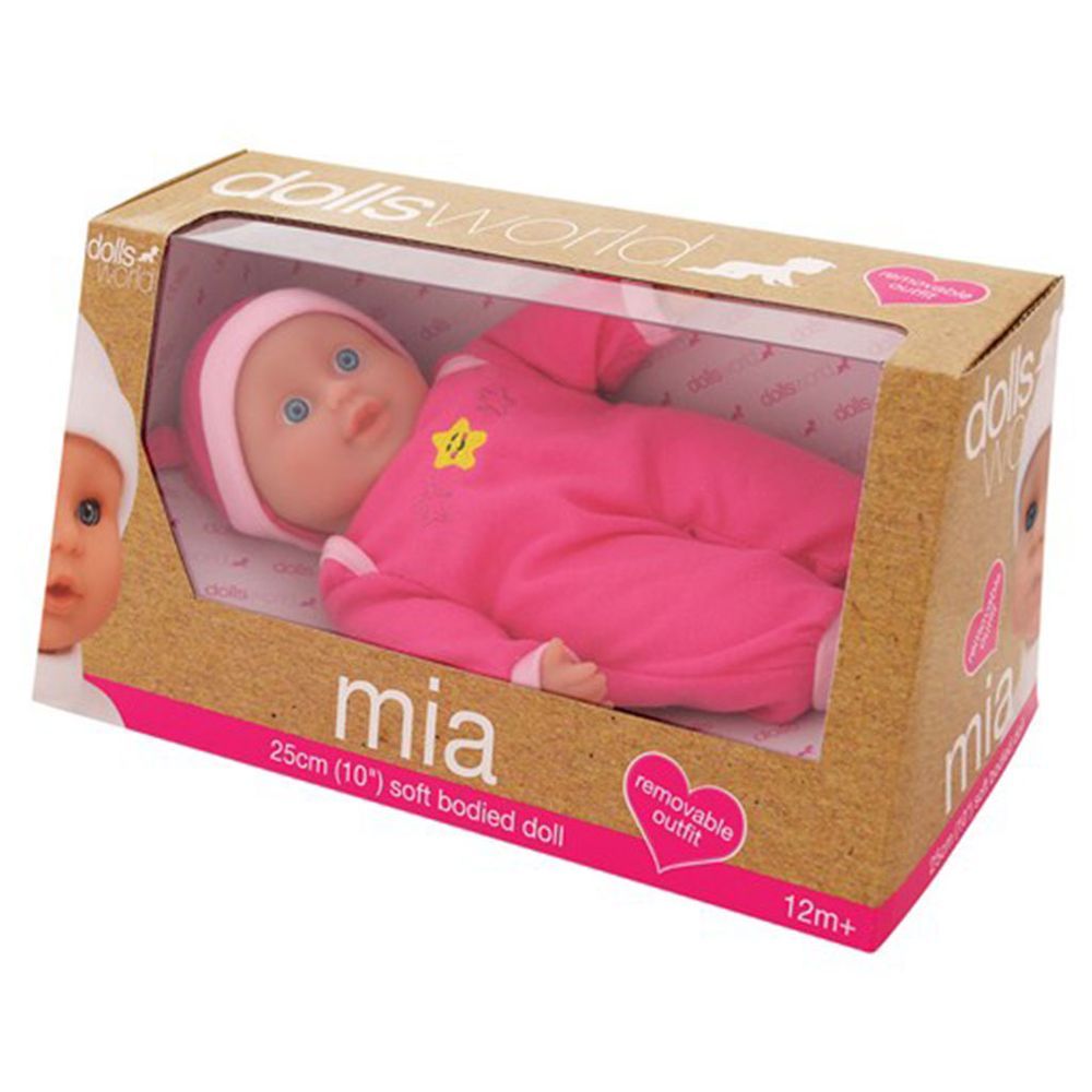 Peterkiens - Mia Soft Bodied Doll w/ Vinyl Limbs - 25cm - Pink