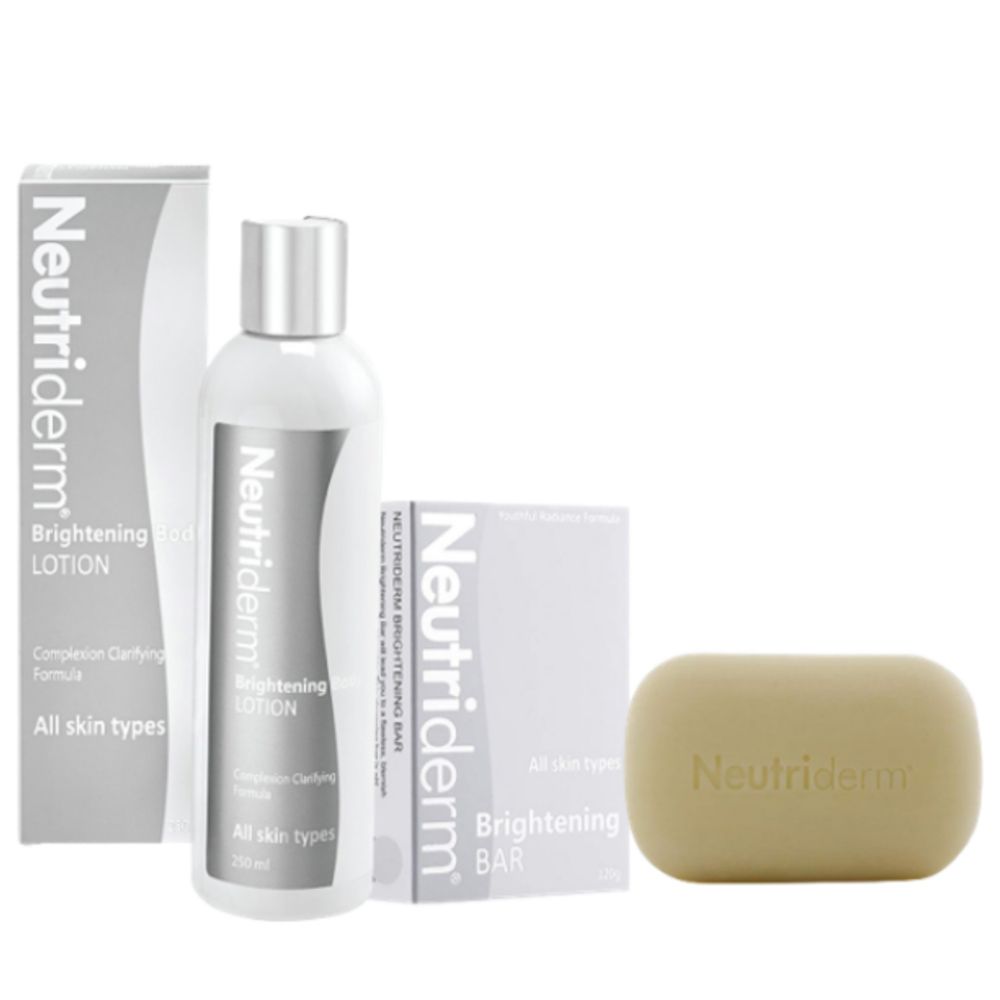 Neutriderm - Brightening Soap Bar + Brightening Body Lotion