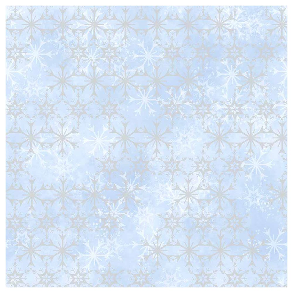 Disney Frozen 2 - Snowflake Wallpaper - Light Blue