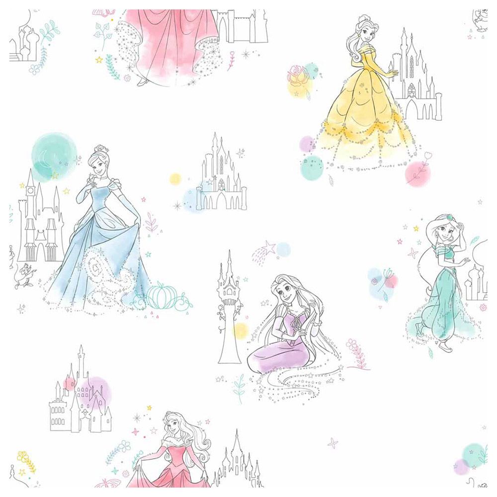 Disney Princess - Pretty Elegant Wallpaper - Pink
