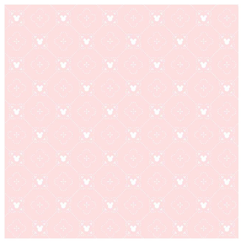 Mickey Mouse - Argyle Wallpaper - Pink