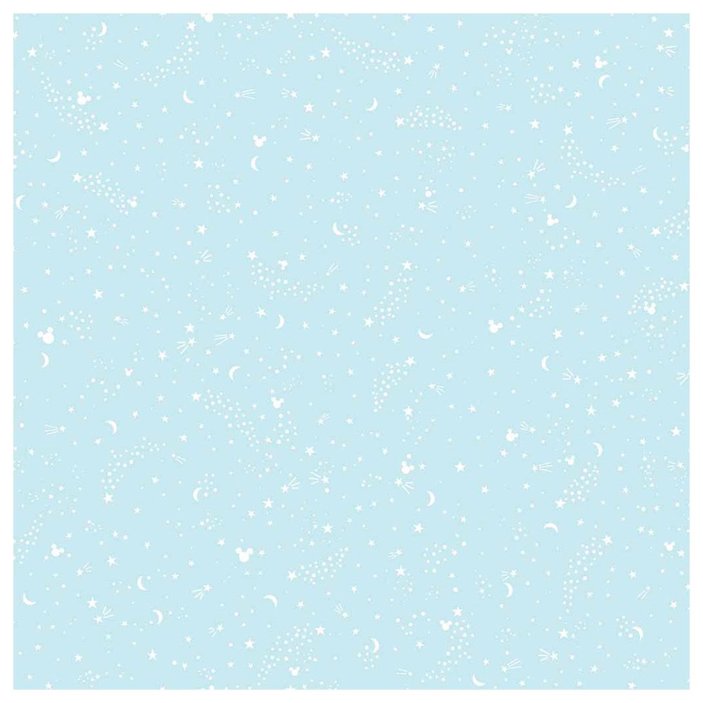 Mickey Mouse - Star Wallpaper - Light Blue