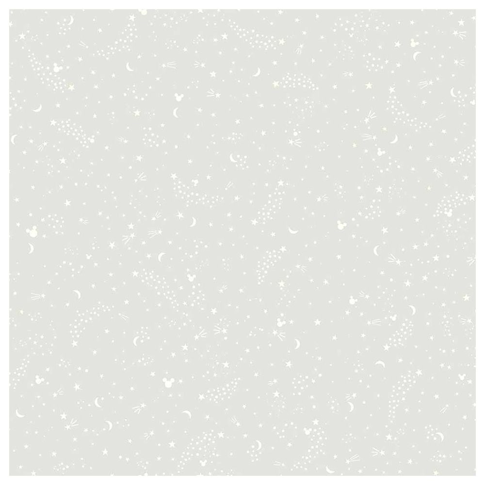 Mickey Mouse - Star Wallpaper - Light Grey
