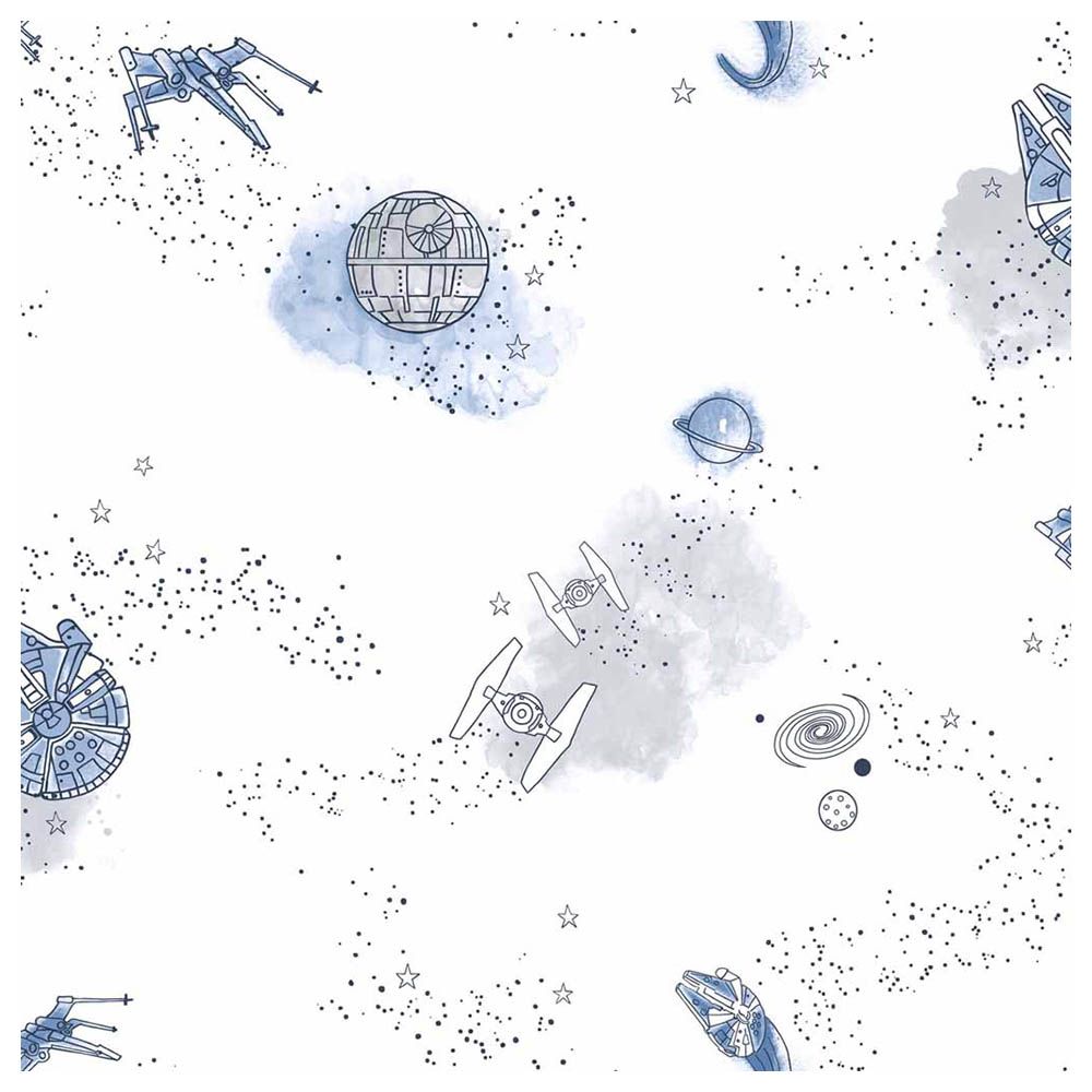 Star Wars - Good Night Galaxy Wallpaper - Light Blue