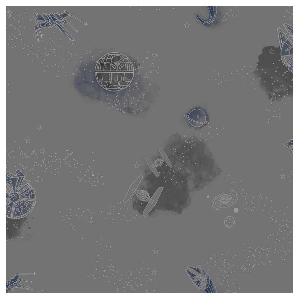 Star Wars - Good Night Galaxy Wallpaper - Grey