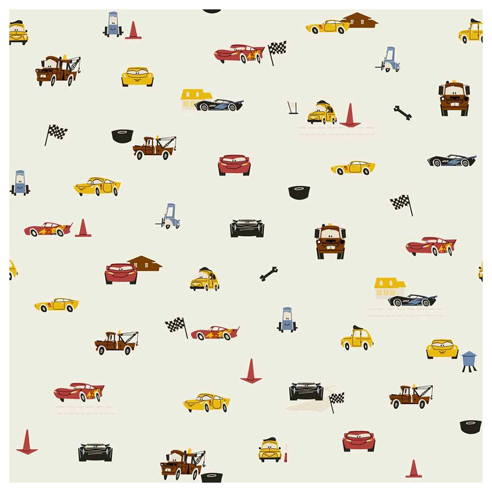 Disney Pixar Cars - Racing Spot Wallpaper - Yellow