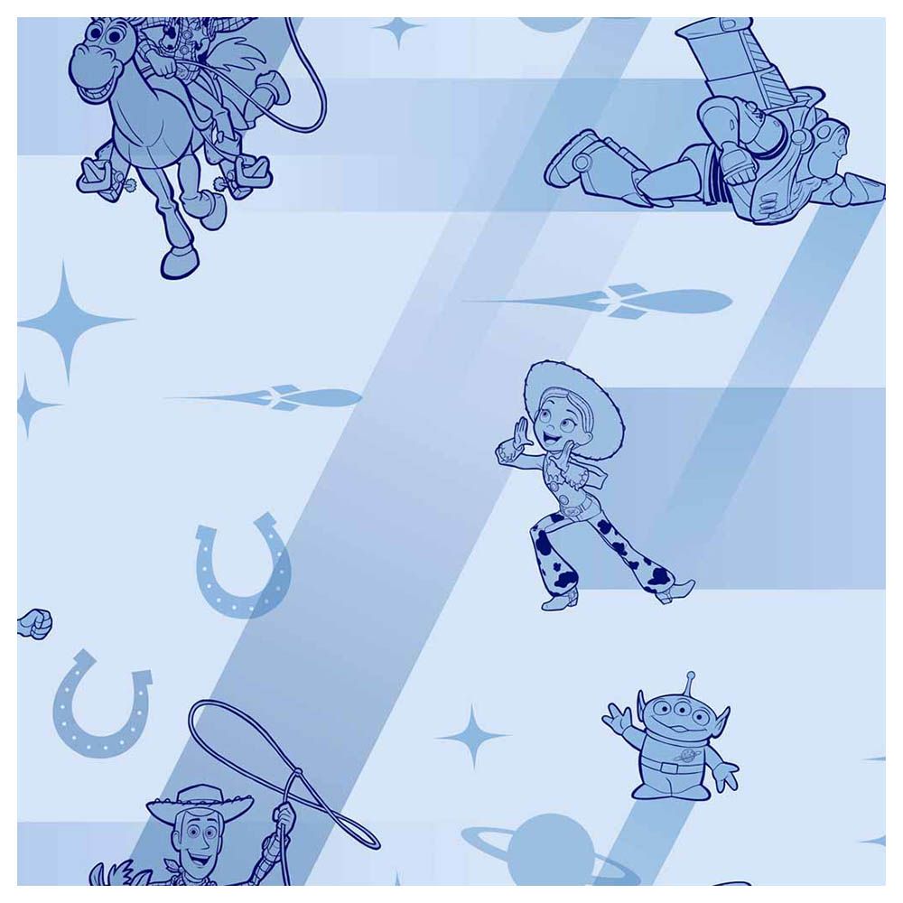 Disney and Pixar Toy Story 4 - Retro Wallpaper - Blue