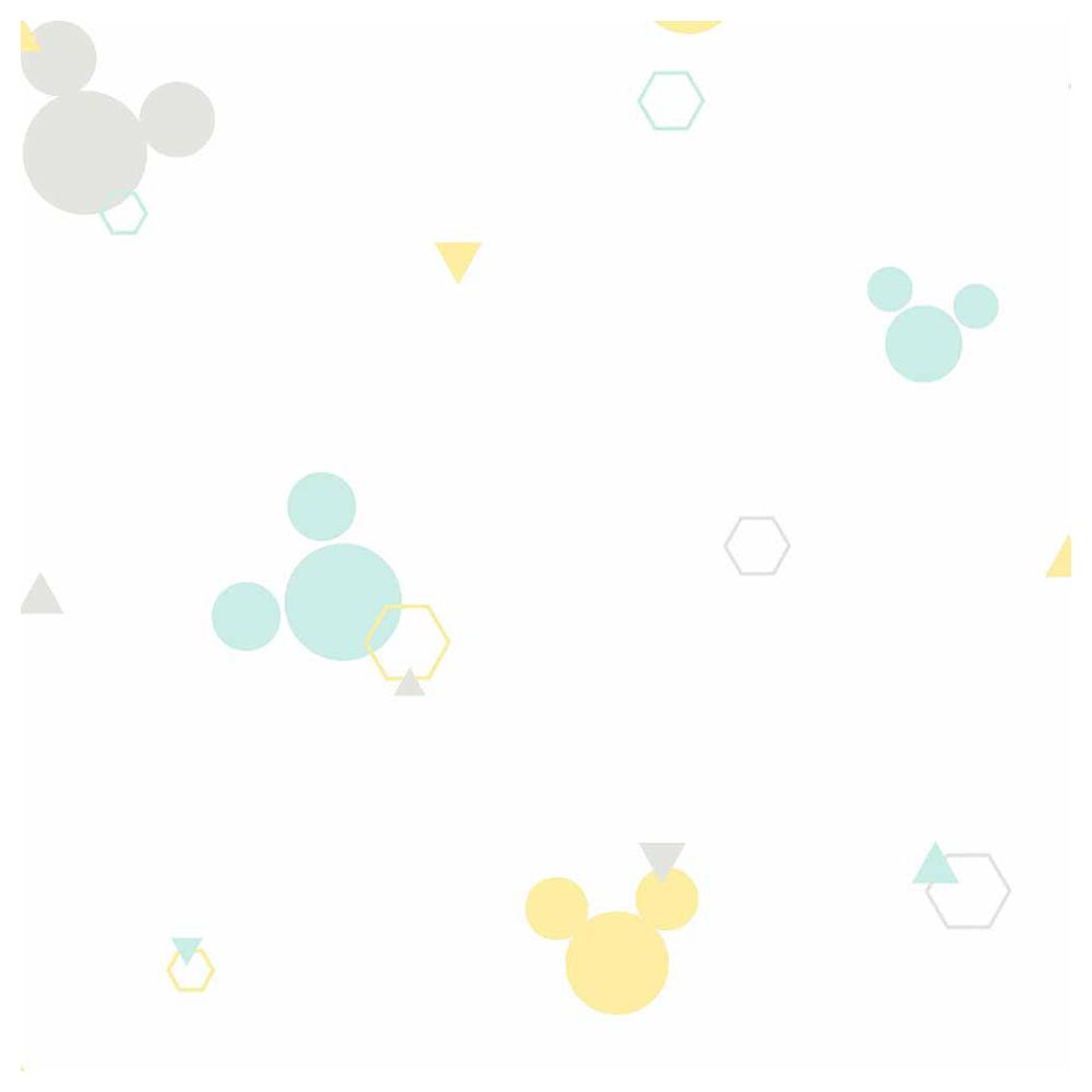 Mickey Mouse - Dots Wallpaper - Light Green