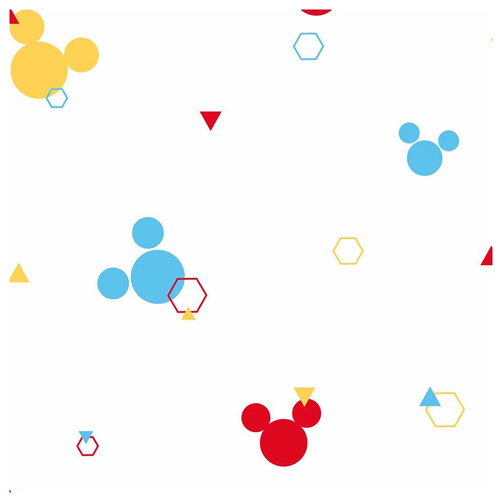 Mickey Mouse - Dots Wallpaper - Light Blue