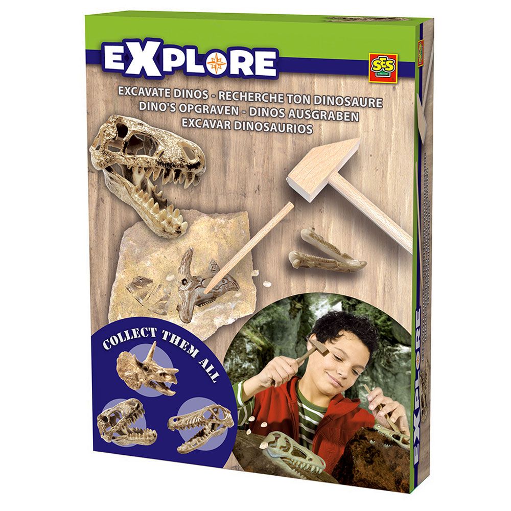 SES Creative - Explore Children's Excavate Dinos Set