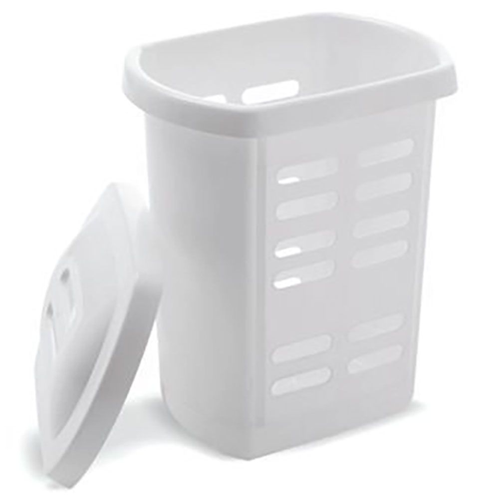 Addis - White Laundry Hamper 60L