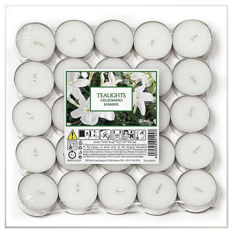 Aladino - 25 Tea light Candles - Jasmine